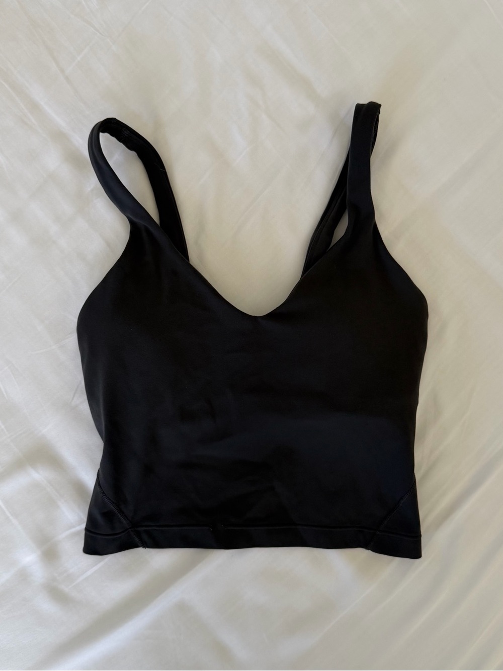 lululemon athletica Black Cropped Tank Top